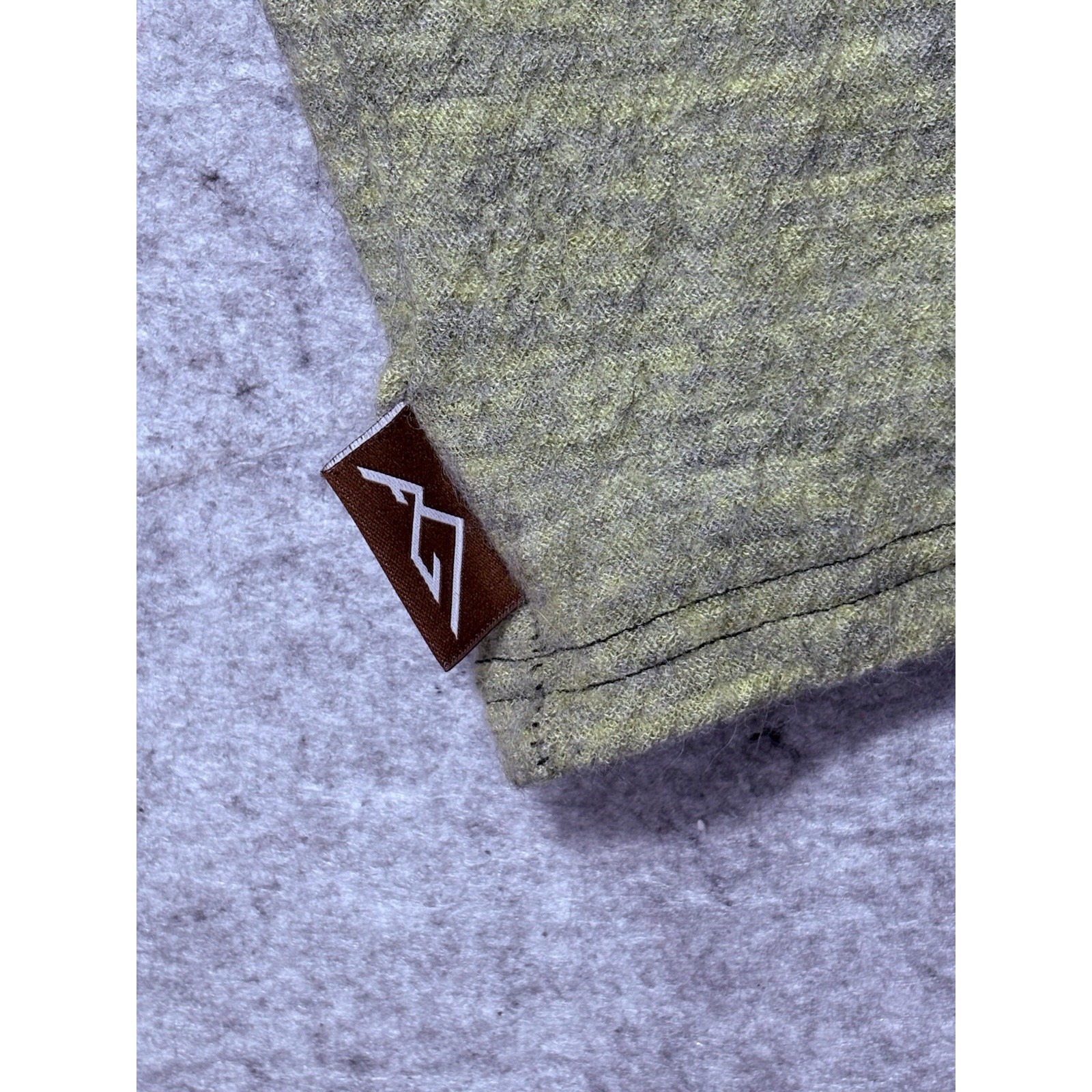 Appalachian Gear Co 100% Peruvian Alpaca Green Hooded Sweater Men's S Usa New — image 4 of 8